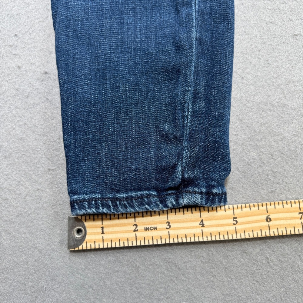 GAP Jeans Women's 6/28R Blue Denim Dark Wash High Rise Universal Leggings Button - Picture 6 of 7